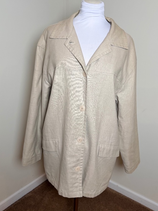 L.L. Bean Jackets & Blazers - Vintage LLBean Linen Work Jacket Classic Lightly Insulated Workwear Outdoor Wear